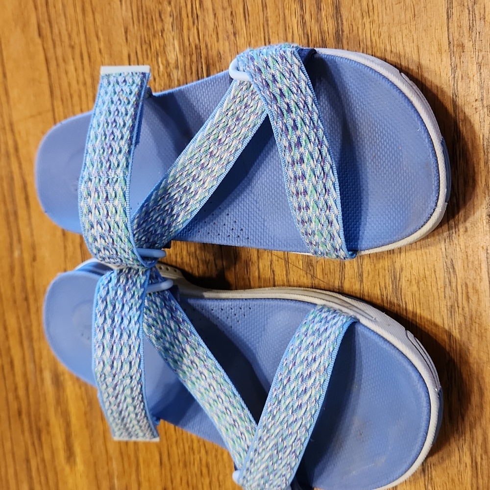 Dansko Blue Rosette Adjustable Sport Slip On Size 36